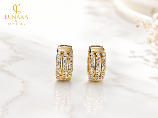 Lunara Triple Luxe Earrings