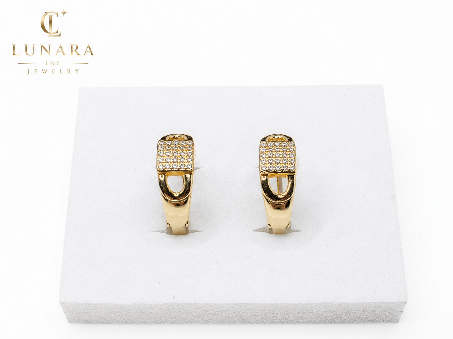 Lunara Radiant Lock Earrings