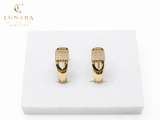 Lunara Radiant Lock Earrings