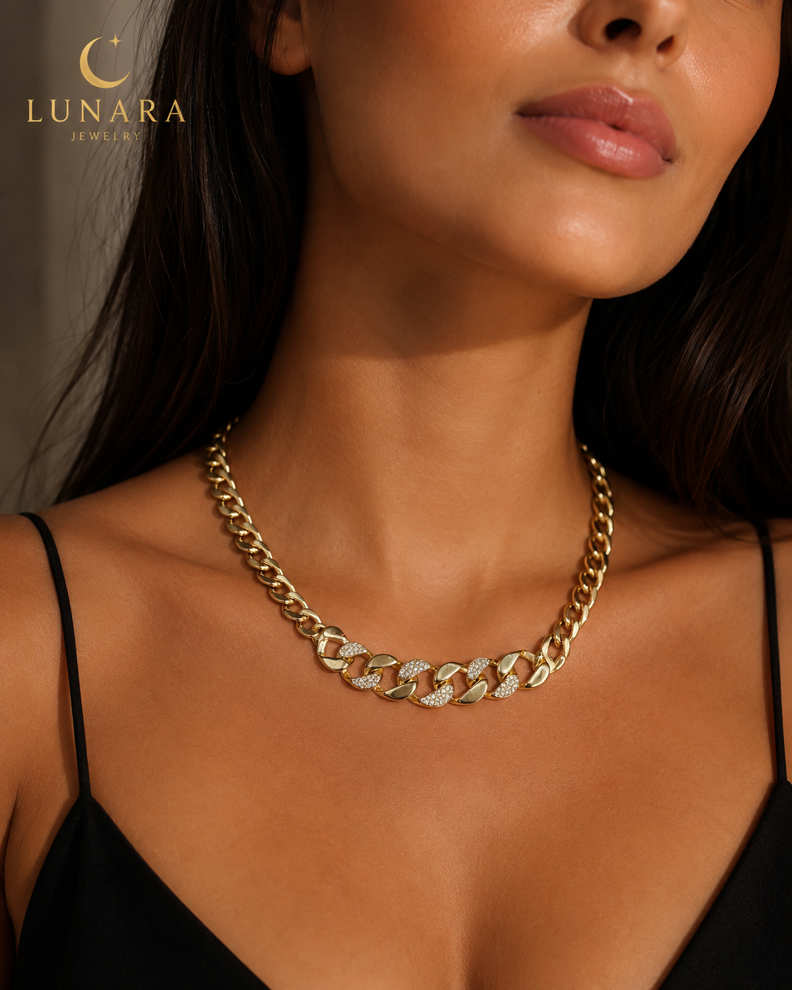 Lunara Royale Cuban Necklace