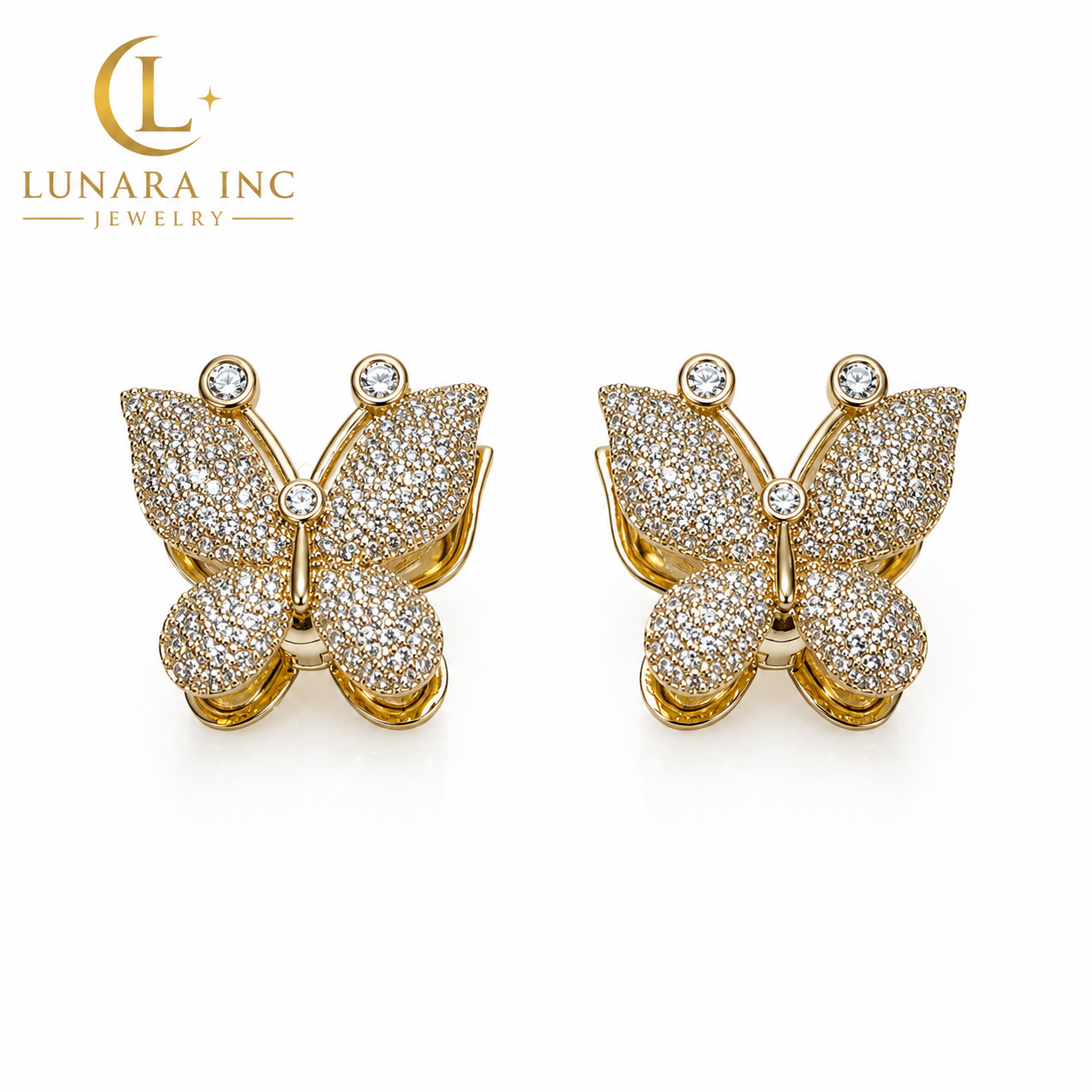 Lunara Butterfly Glow Earrings