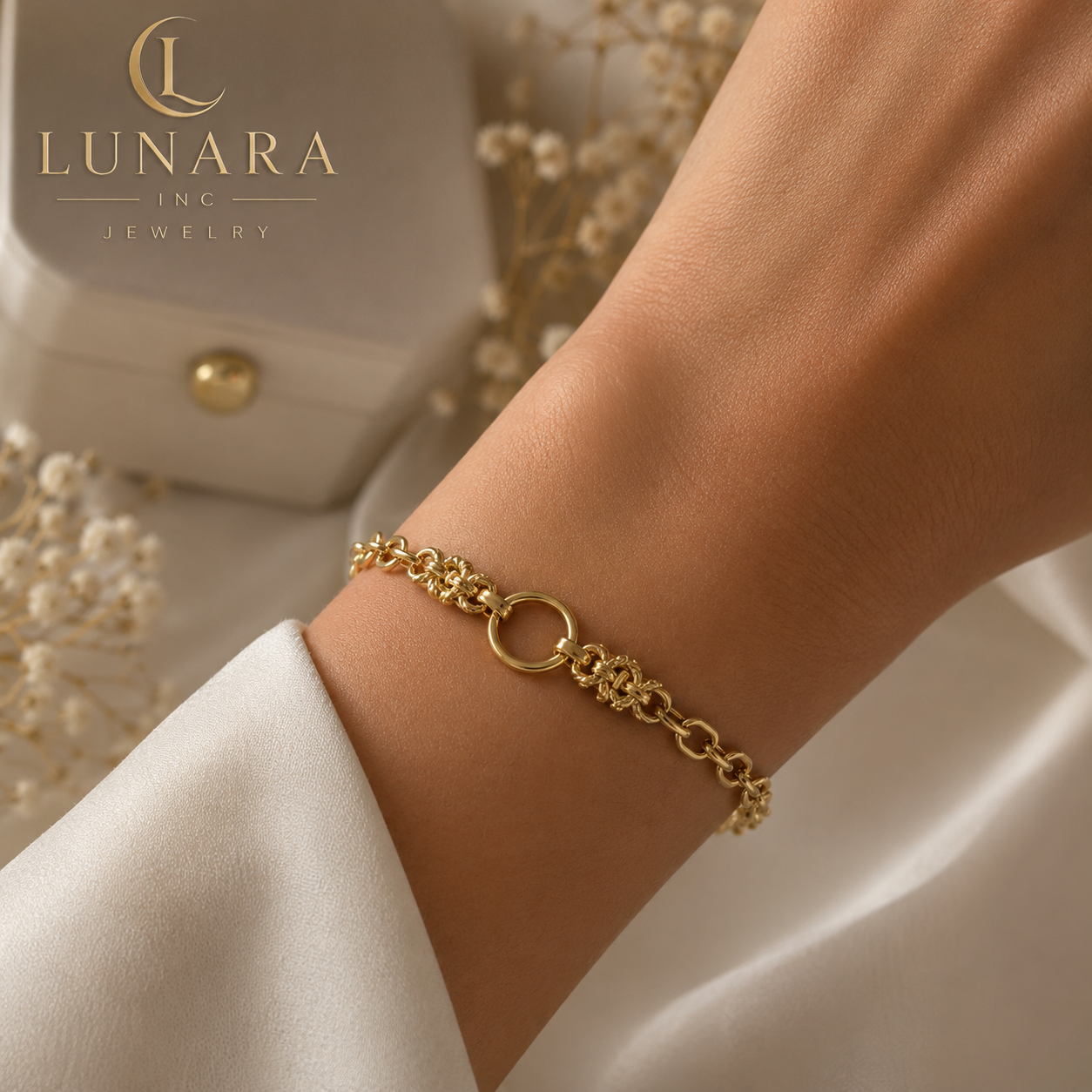 Lunara Golden Knot Bracelet