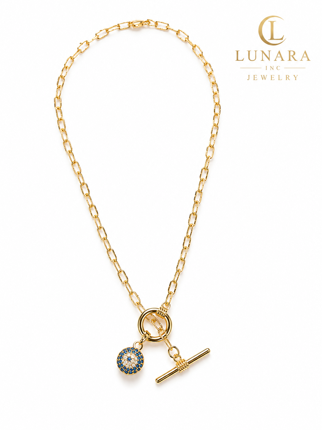 Lunara Blue Aura Necklace