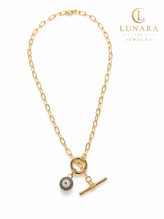 Lunara Blue Aura Necklace
