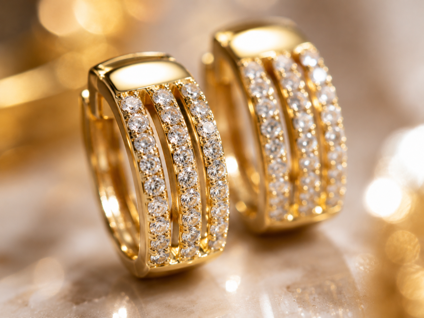 Lunara Triple Luxe Earrings
