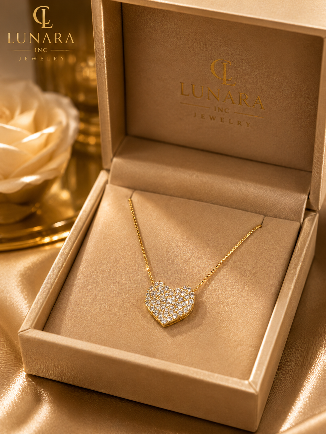 Lunara Celeste Heart Necklace