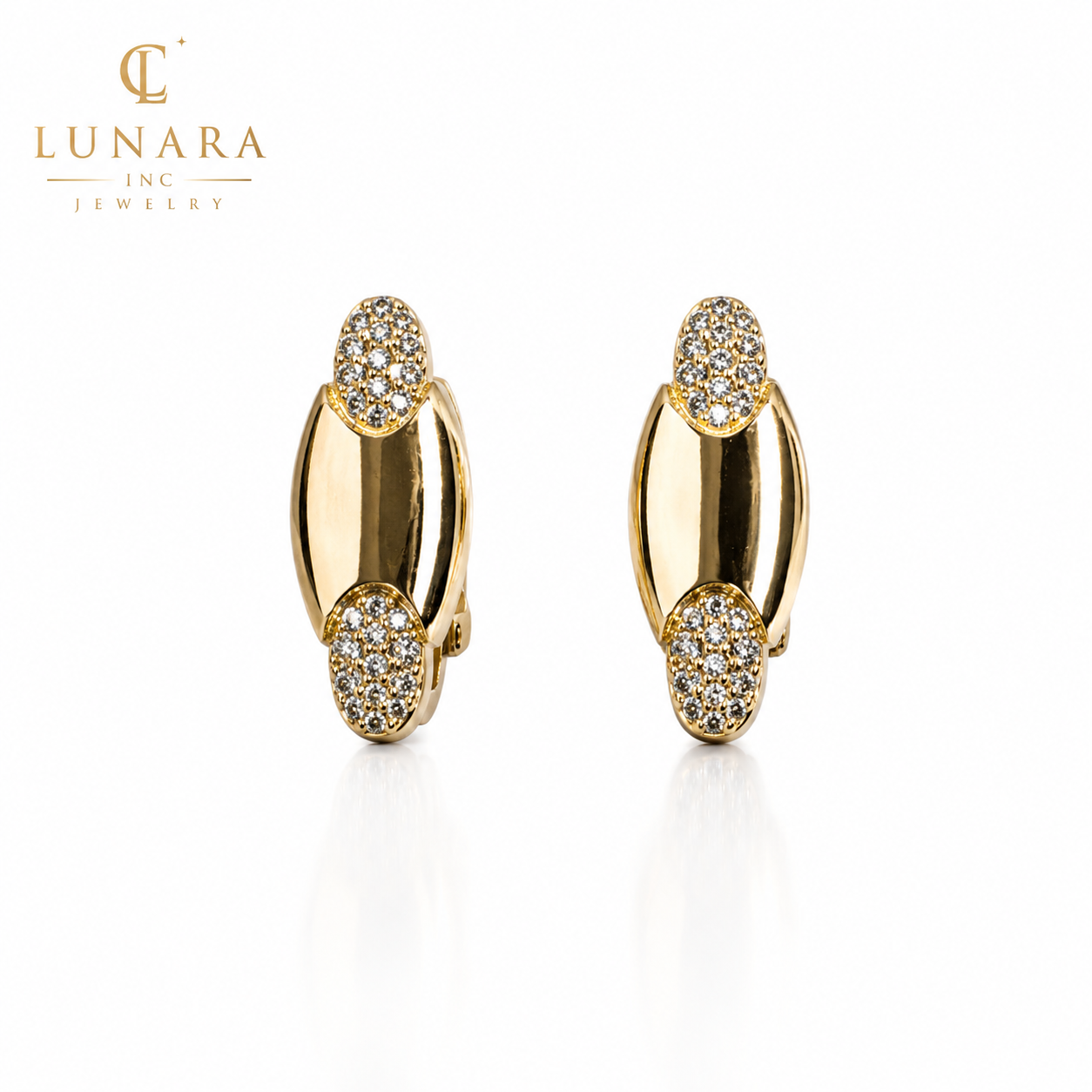 Lunara Golden Eclipse Earrings
