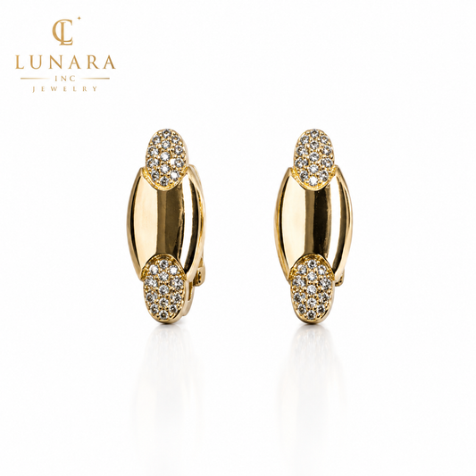 Lunara Golden Eclipse Earrings