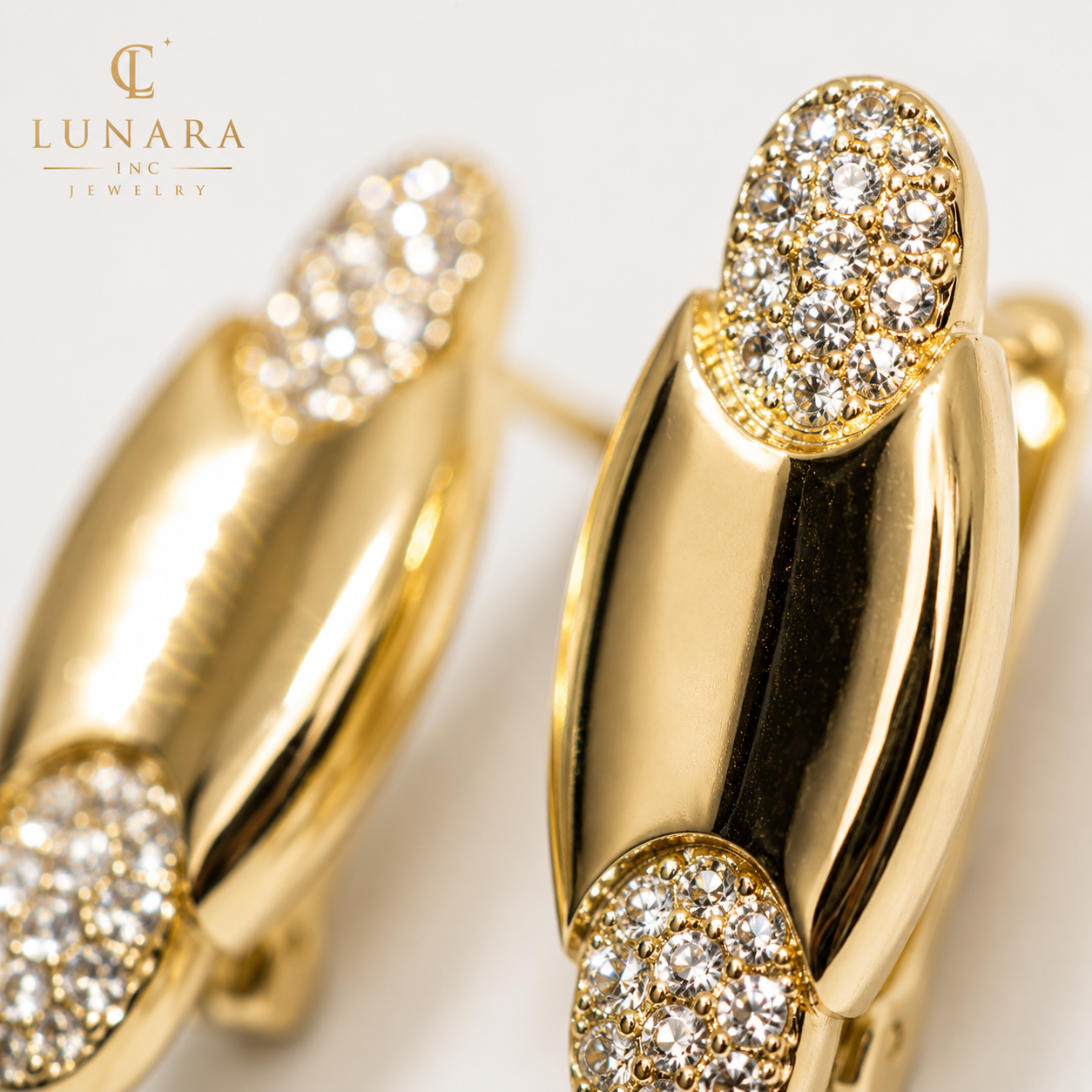 Lunara Golden Eclipse Earrings