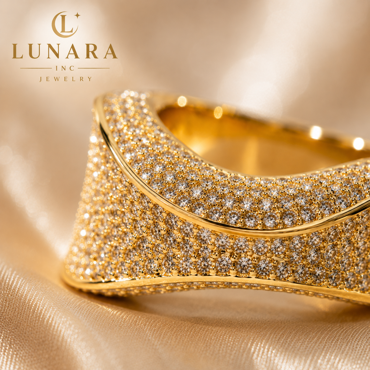 Lunara Wave Ring ✨