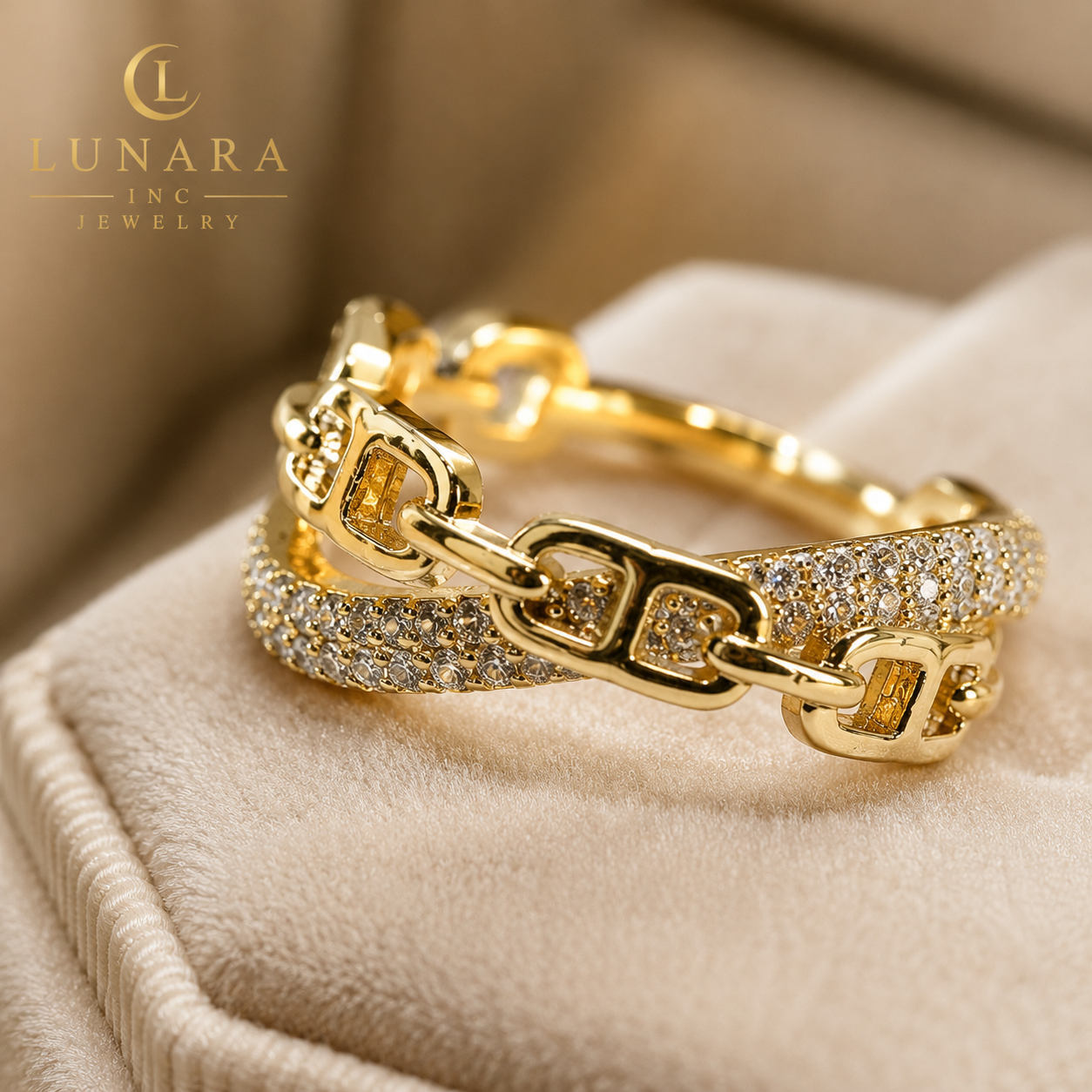 Lunara Chain Luxe Ring