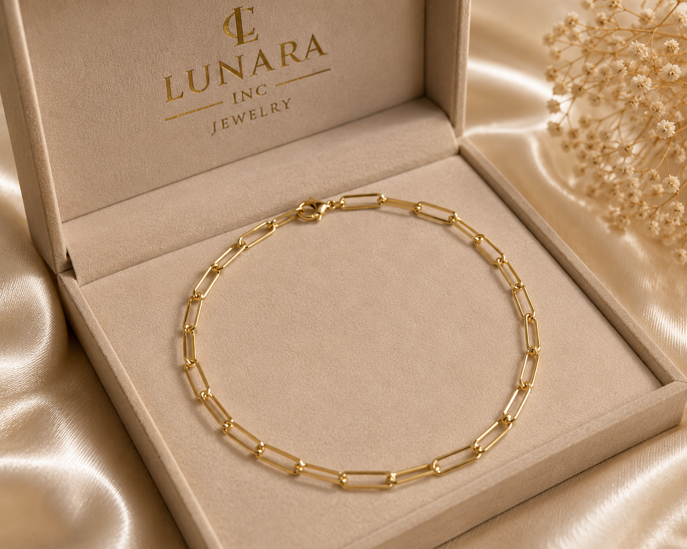 Luna Paperclip Chain Necklace