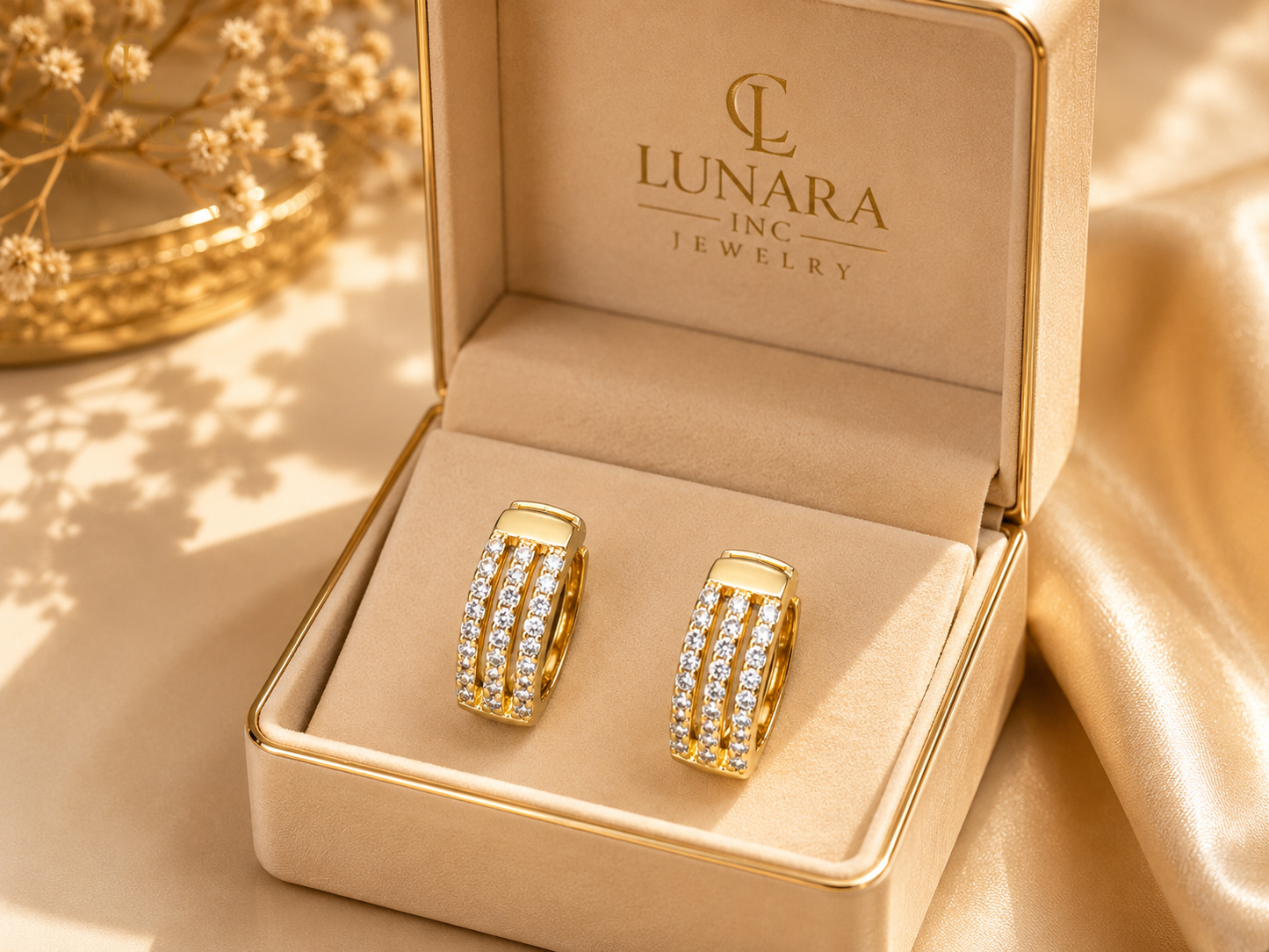 Lunara Triple Luxe Earrings