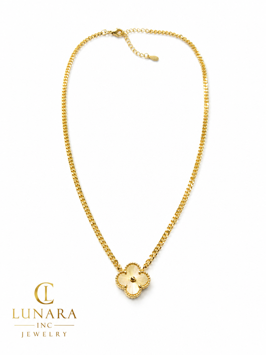 Golden Clover Necklace