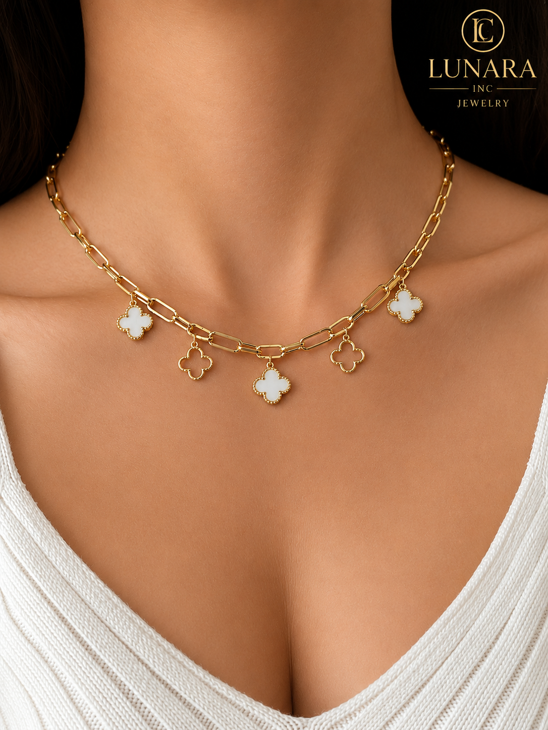 White Clover Luxe Necklace