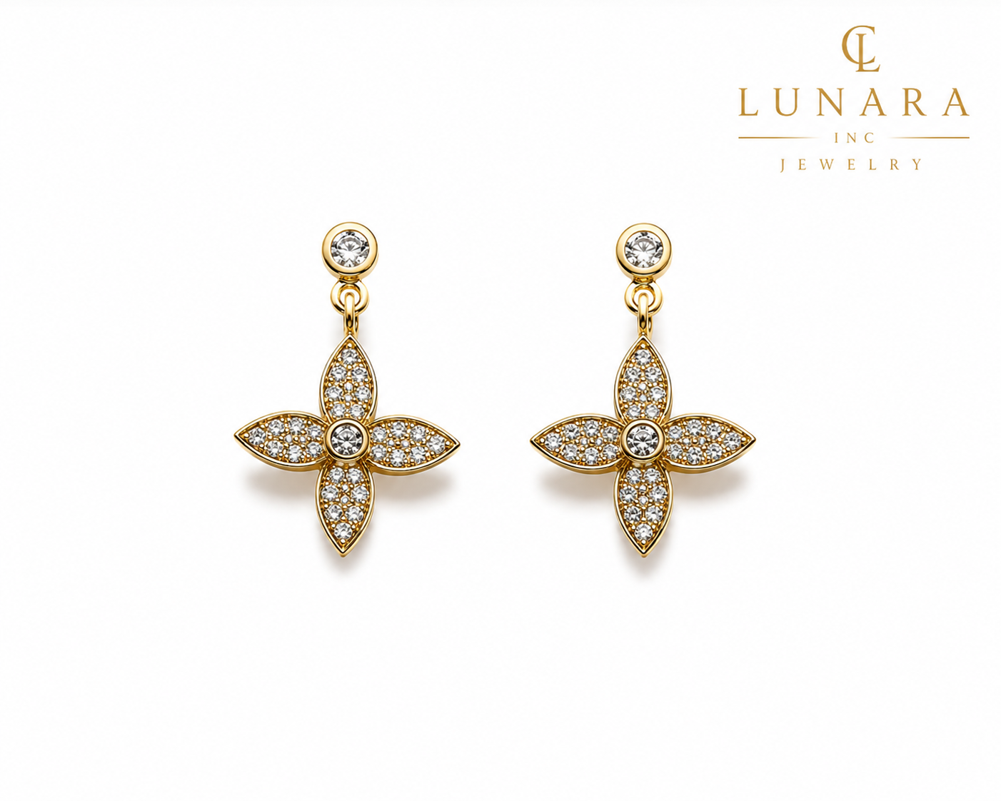 Lunara Fleur Étoile Earrings