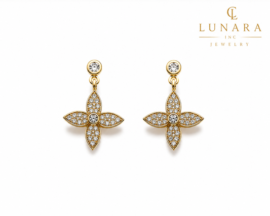 Lunara Fleur Étoile Earrings