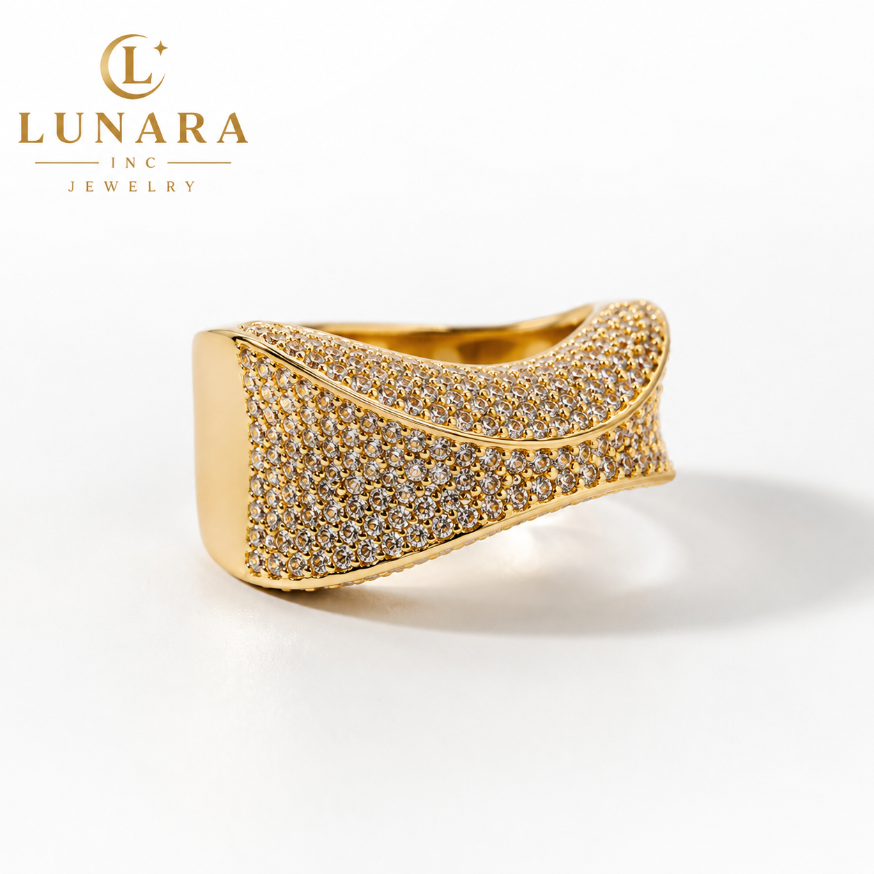 Lunara Wave Ring ✨
