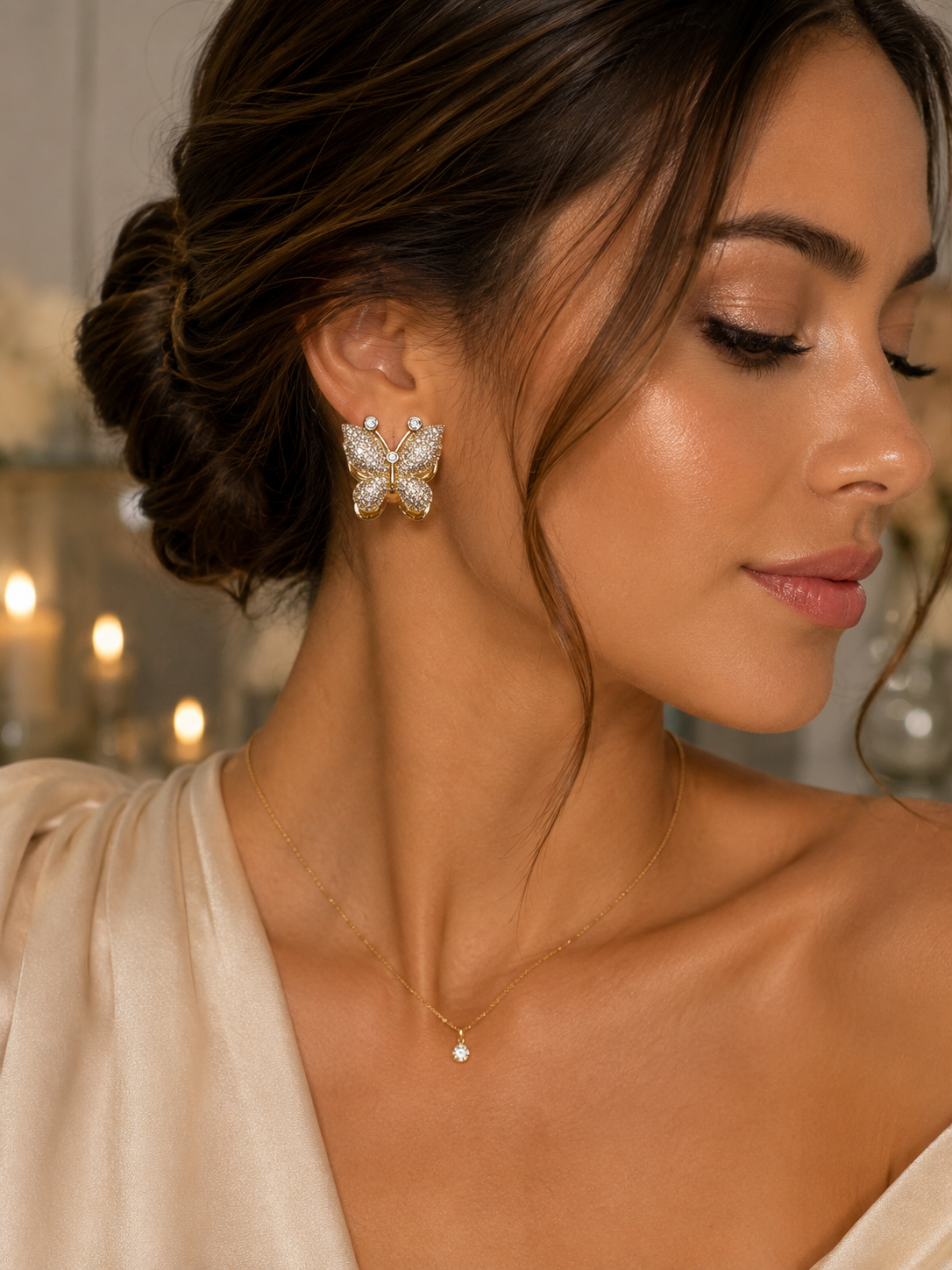 Lunara Butterfly Glow Earrings