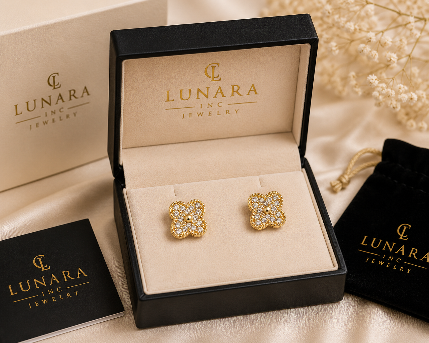 Lunara Gardenia Luxe Earrings