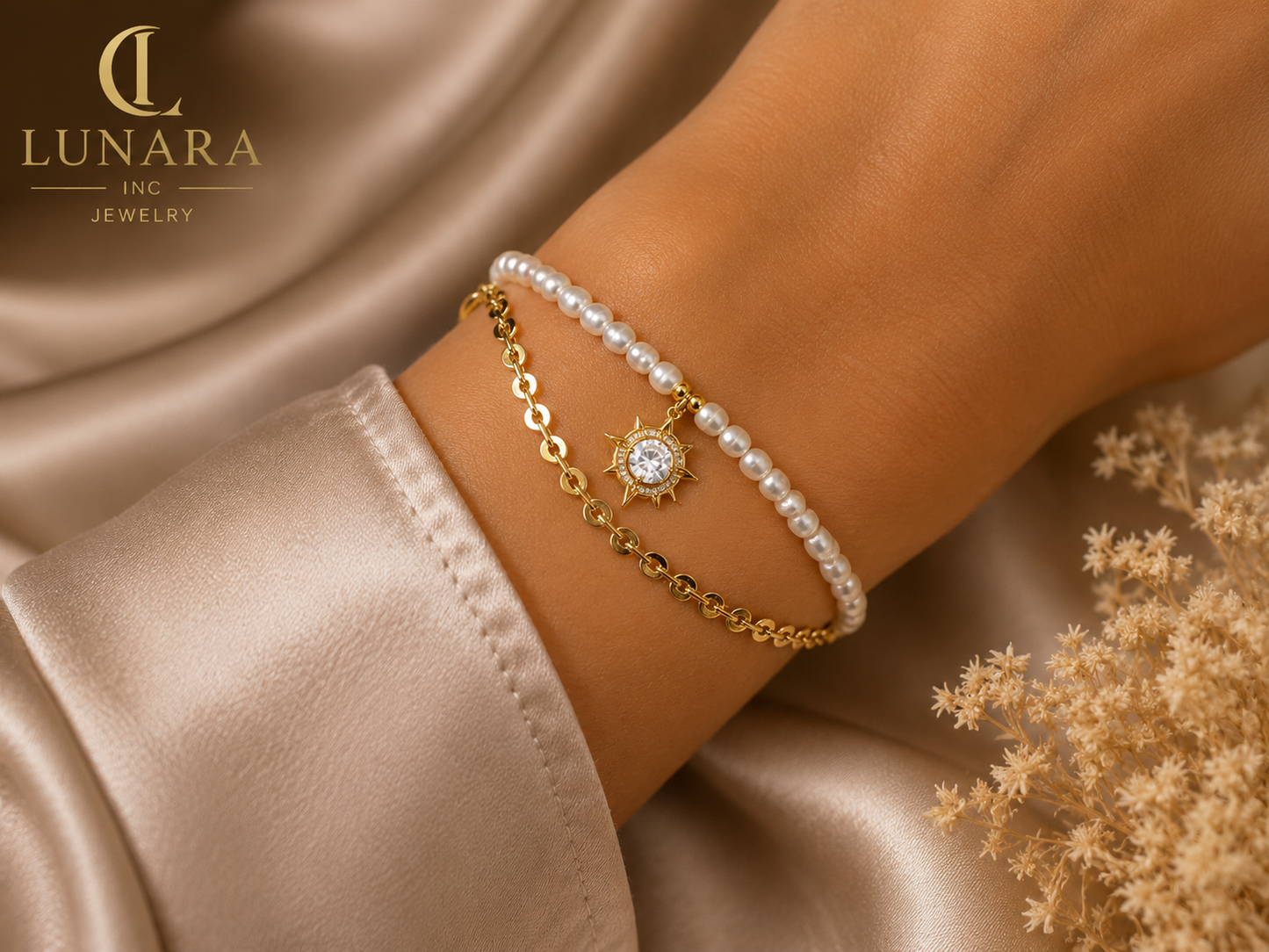 Lunara Celestial Pearl Bracelet