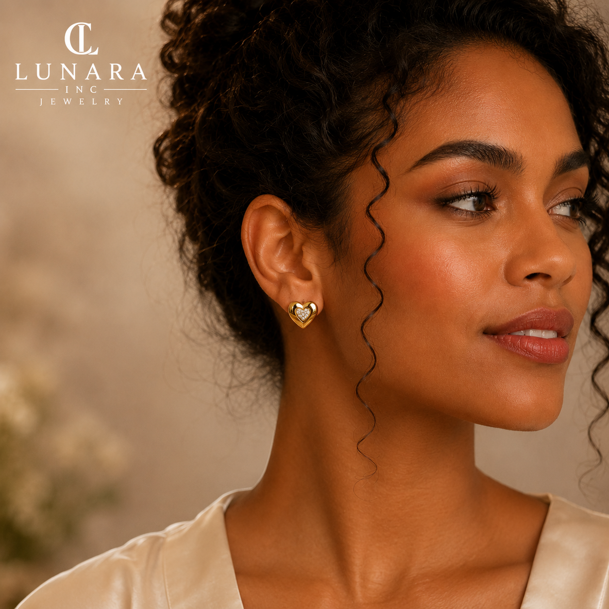 Lunara Eternal Heart Earrings