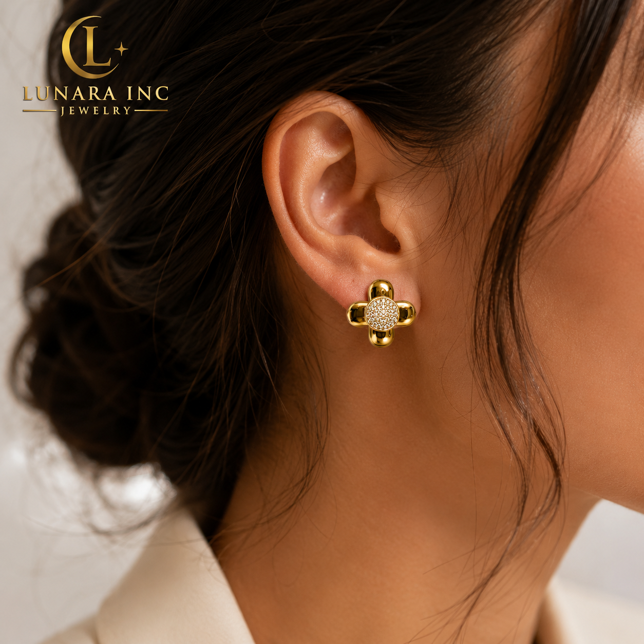 Lunara Golden Bloom Earrings