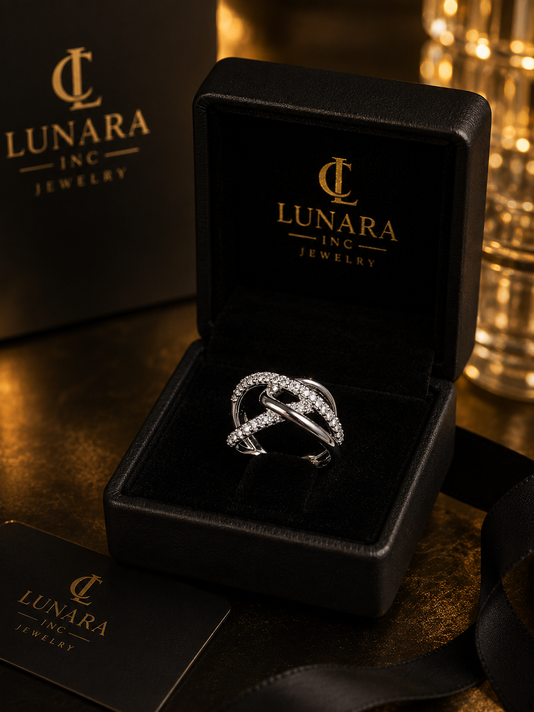 Celestia Twist Ring
