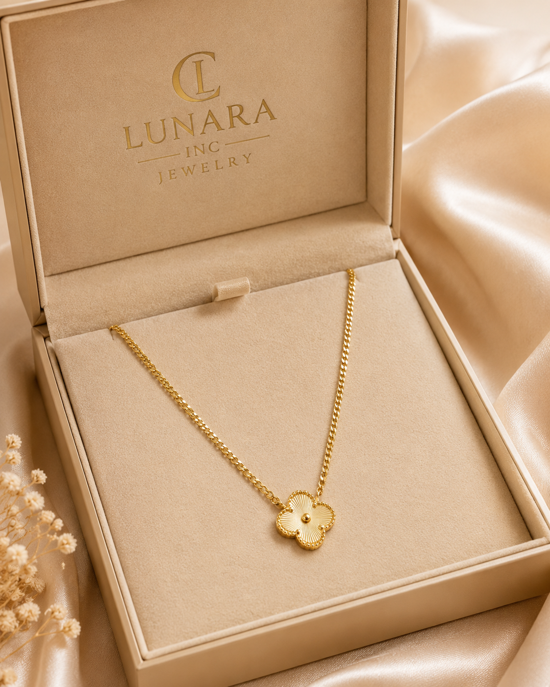 Golden Clover Necklace