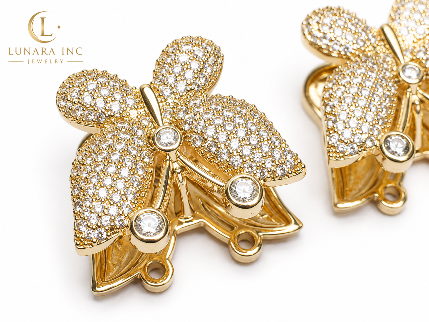 Lunara Butterfly Glow Earrings