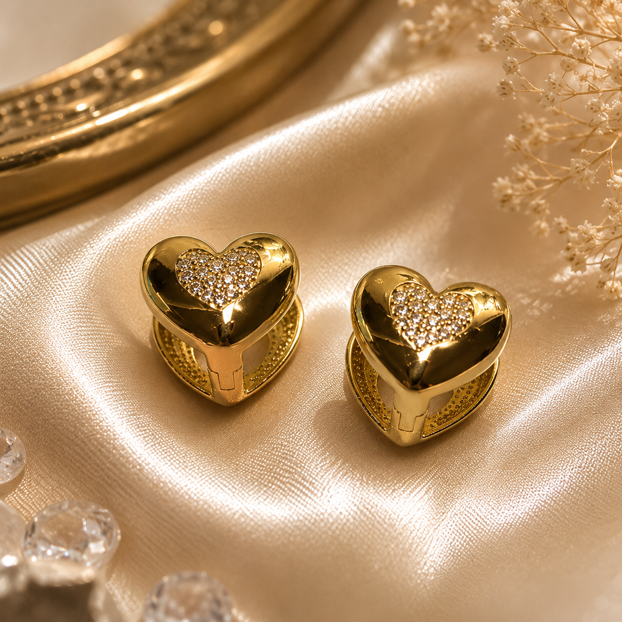 Lunara Eternal Heart Earrings