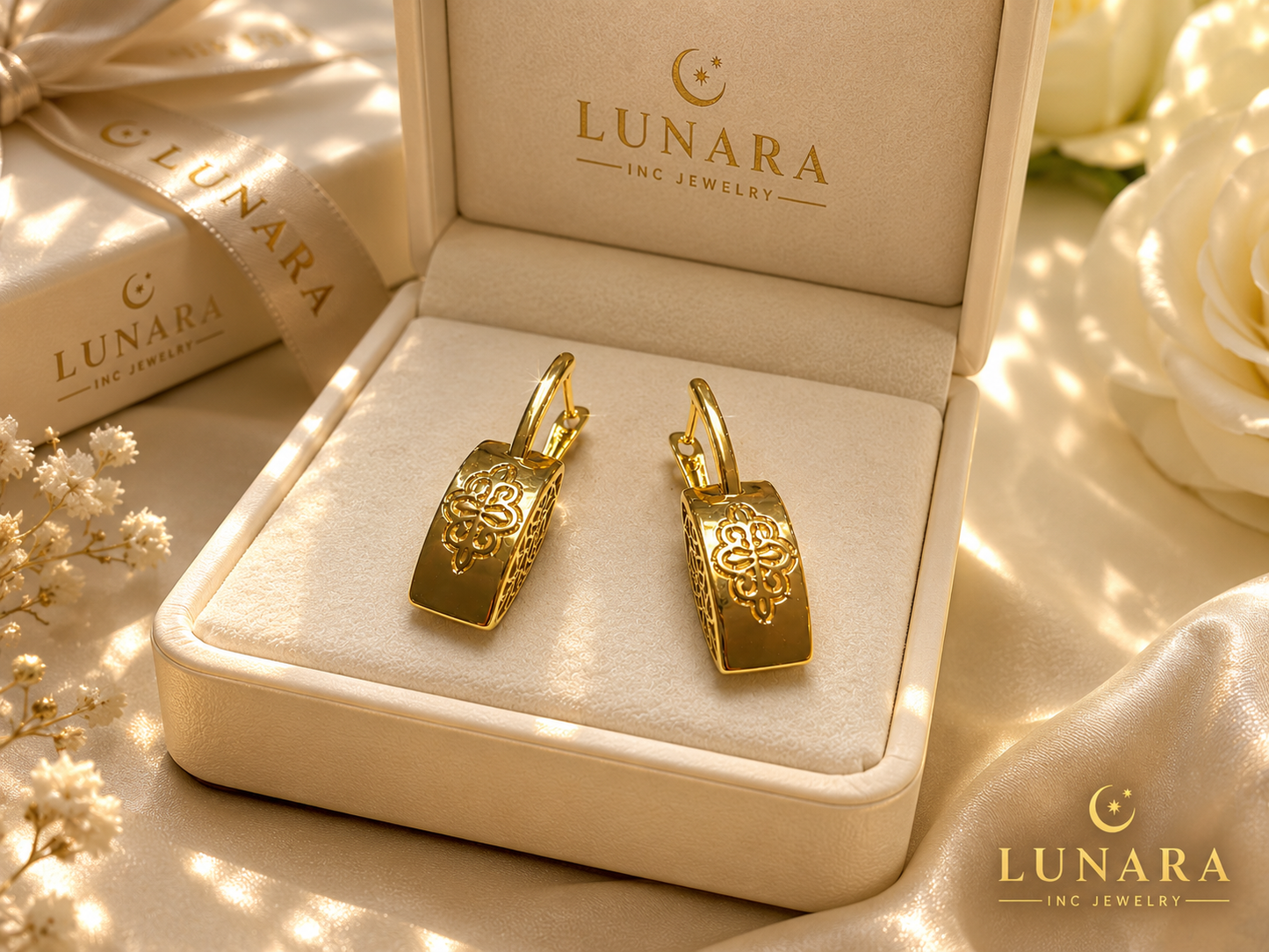 Golden Arabesque Earrings